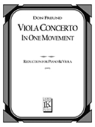 Viola Concerto In One Movement : For Viola and Orchestra - Piano reduction (1995).