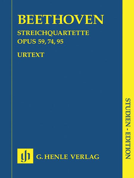 String Quartets, Op. 59, 74, 95 / edited From The Complete Works by Paul Mies.