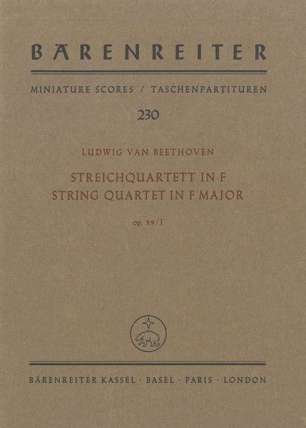 Streichquartett No. 7, Op. 59.