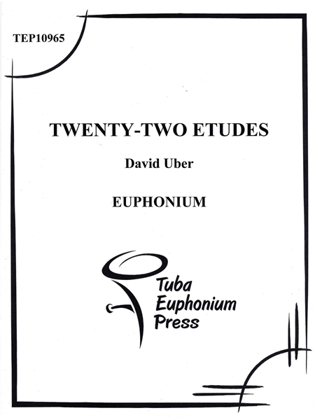 Twenty-Two Etudes : For Euphonium.