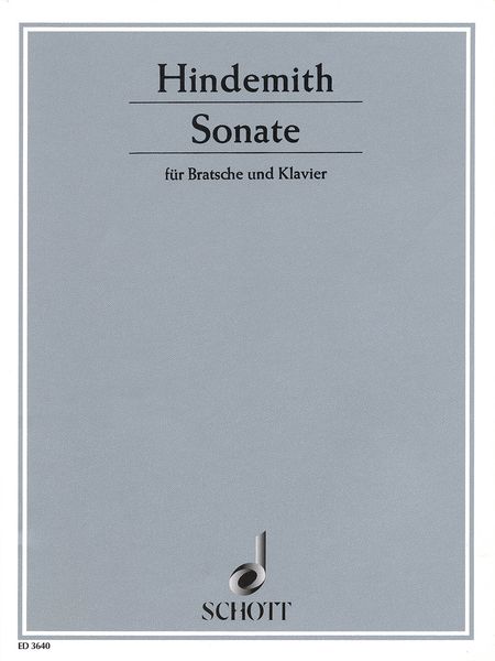 Sonata : For Viola and Piano.