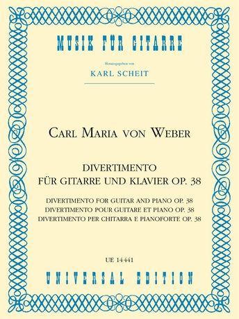 Divertimento : For Guitar and Piano, Op. 38 / Hrsg. Von Karl Scheit.