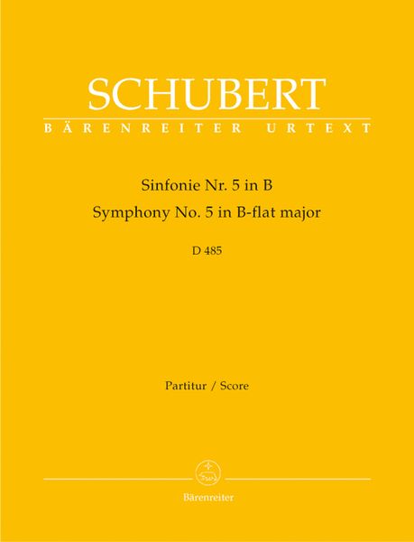 Symphony No. 5 In B Flat Major, D. 485.