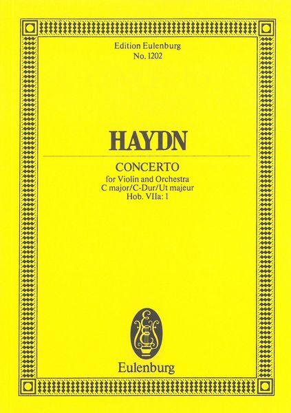 Concerto In C Major Hob. 7a:1 : For Violin and Orchestra.