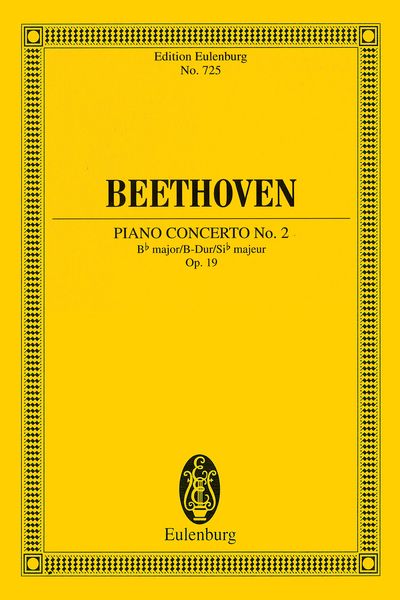 Concerto No. 2 In B Flat Major, Op. 19 : For Piano and Orchestra / Ed. by Wilhelm Altmann.