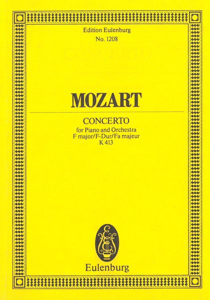 Concerto No. 11 In F Major, K. 413 : For Piano & Orchestra.