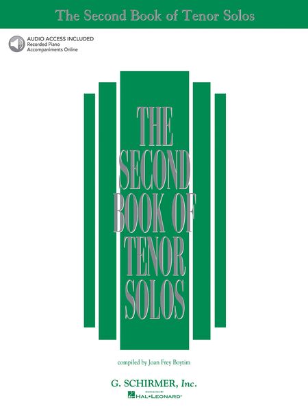 Second Book Of Tenor Solos / compiled by Joan Frey Boytim.