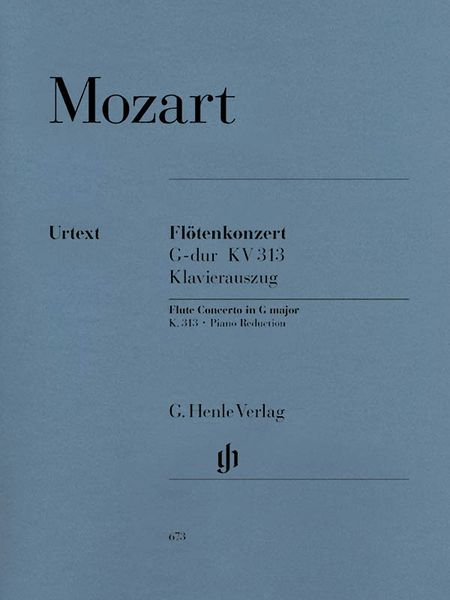 Concerto In G Major, K. 313 : For Flute and Orchestra - Piano reduction.