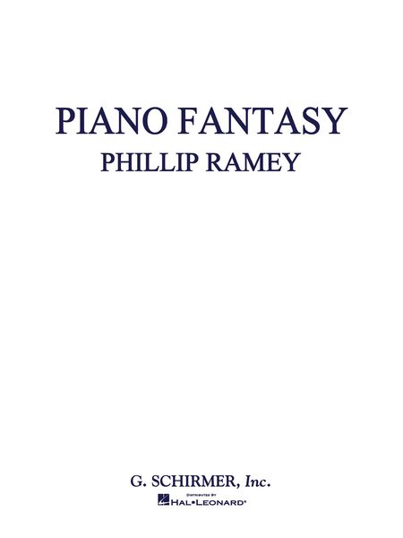 Piano Fantasy : For Piano.