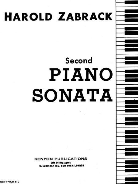 Piano Sonata No. 2 : For Piano.