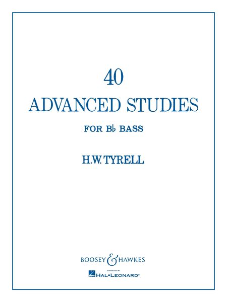 40 Advanced Studies For Bb Bass For Tuba.