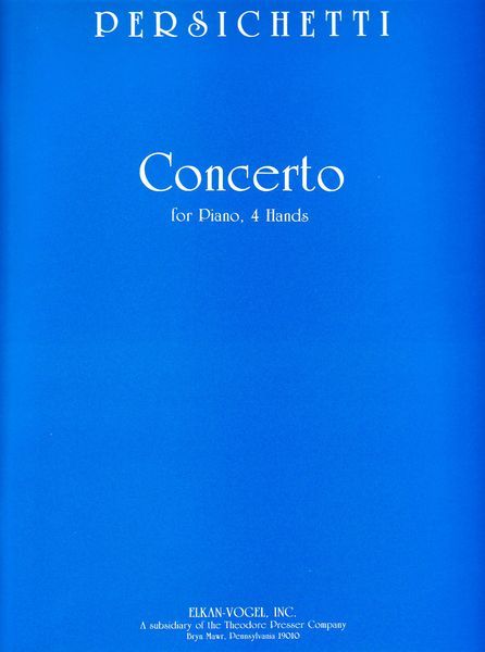 Concerto, Op. 56 : For Piano Four Hands.