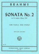 Sonata In E Flat Major, Op. 120 No. 2 : For Viola and Piano / edited by Milton Katims.