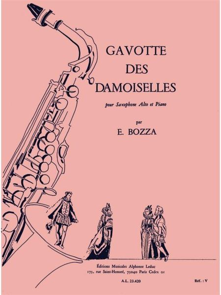 Gavotte Des Damoiselles : For Alto Saxophone and Piano.