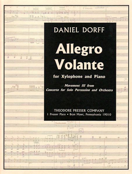 Allegro Volante : For Xylophone and Piano.