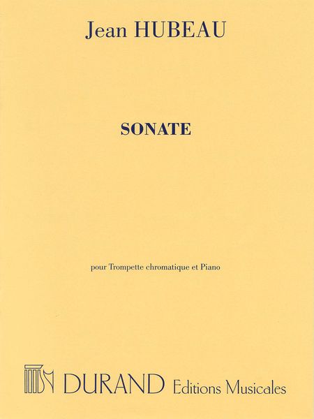 Sonate : For Trumpet (Chromatic) and Piano.