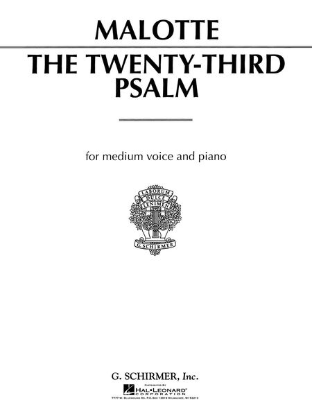 23rd Psalm : For Medium Voice.