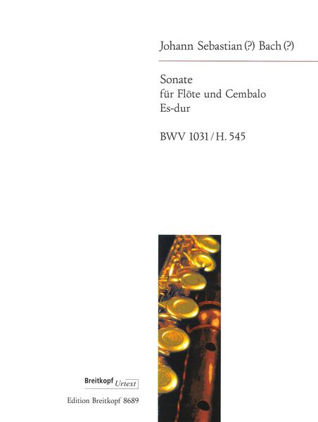 Sonata : For Flute and Harpsichord In E Flat Major, BWV 1031, H. 345.