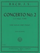 Concerto No. 2 In E Major, S. 1042 : For Violin And Piano.