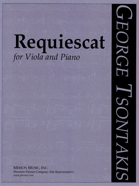 Requiescat : For Viola and Piano.