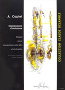 Impressions D'automne : Elegie : For Alto Saxophone In E Flat and Orchestra - Piano reduction.