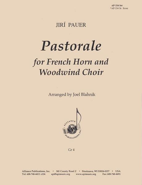 Pastorale : For French Horn and Woodwind Choir.