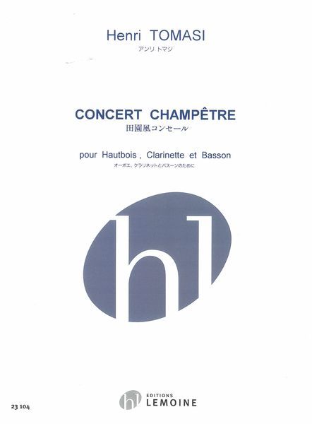 Concert Champêtre : For Oboe, Clarinet and Bassoon.