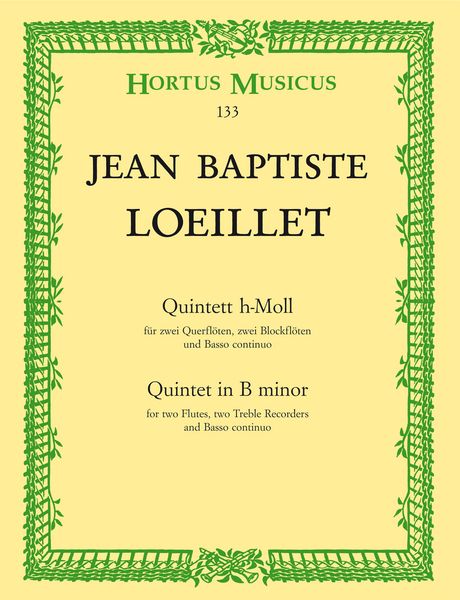 Quintett In H-Moll : For Zwei Querfloten.