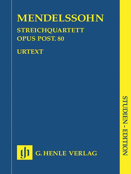 Quartet In F Minor, Op. Post. 80 : For Strings / edited by Ernst Herttrich.