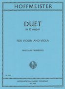 Duet In G Major : For Violin And Viola.