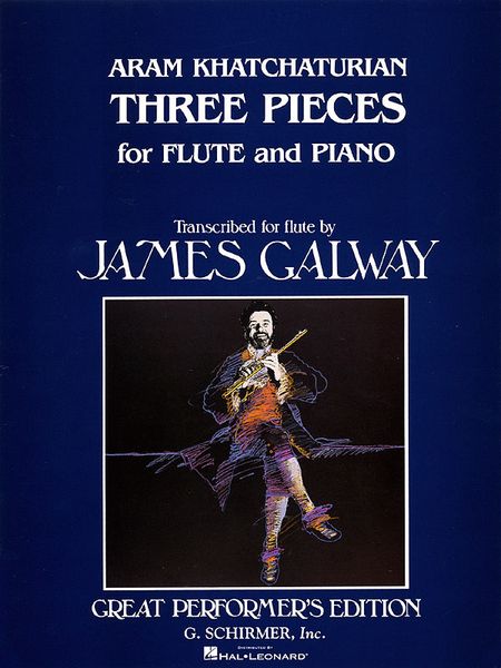 Three Pieces : For Flute and Piano / edited by Galway.