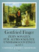 Sonatas (10), Op. 3 : Heft 1, No. 1-5 : For Recorder and Basso Continuo.