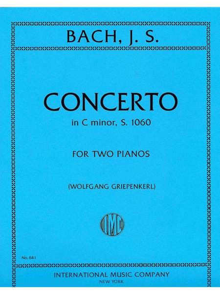 Concerto In C Minor, S. 1060 : For Two Pianos and Orchestra - Solo Parts Only.