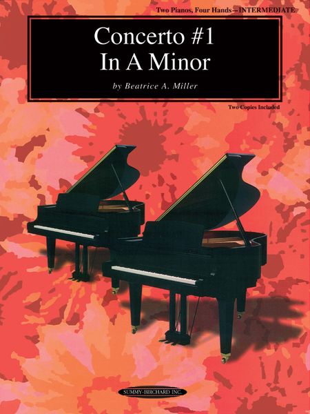 Concerto No. 1 In A Minor : For Two Pianos, Four Hands - Intermediate Level.