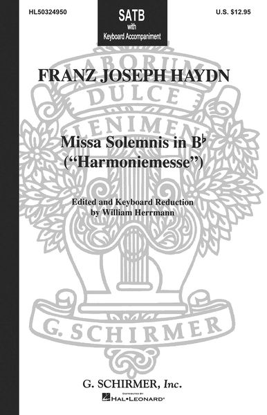 Missa Solemnis In B Flat Major (Harmoniemesse) : Piano reduction.