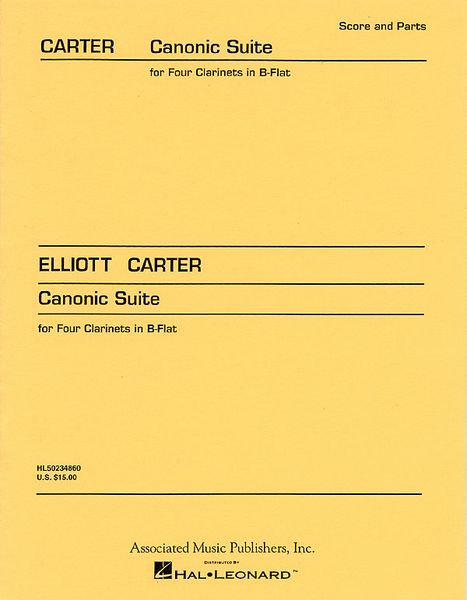 Canonic Suite : For Four Clarinets.