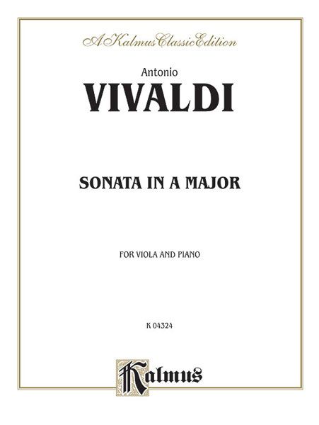 Sonata In A Major : For Viola and Piano.