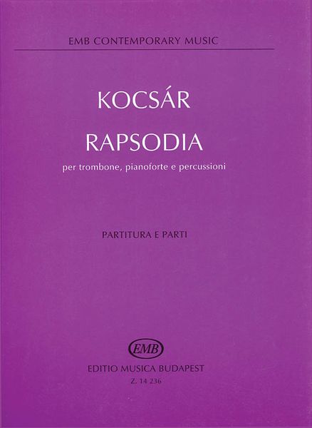 Rapsodia : For Trombone, Percussion and Piano.