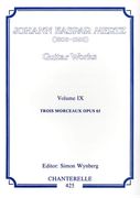 Guitar Works, Vol. 9 : Trois Morceaux, Op. 65 / edited by Simon Wynberg.