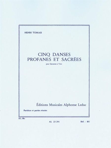 Cinq Danses Profanes Et Sacres : For Woodwind Quintet.