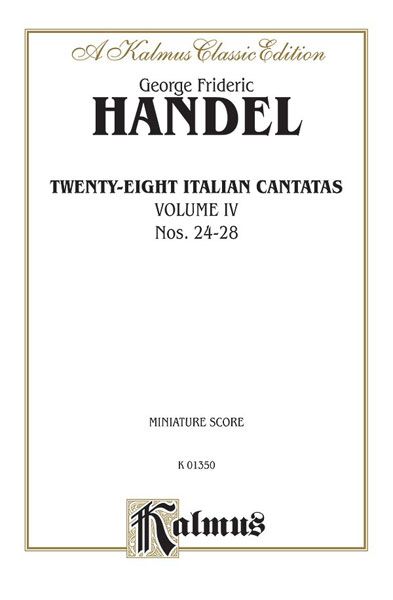28 Italian Cantatas, Vol. 4 : Nos. 24-28.