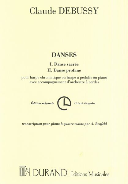 Danses (Danse Sacree/Danse Profane) : For One Piano, Four Hands.