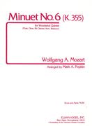 Minuet No. 6, K. 355 : For Woodwind Quintet / arr. by Mark Popkin.