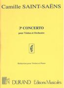 Concerto No. 3 : Pour Violon Et Orchestre / Piano reduction.