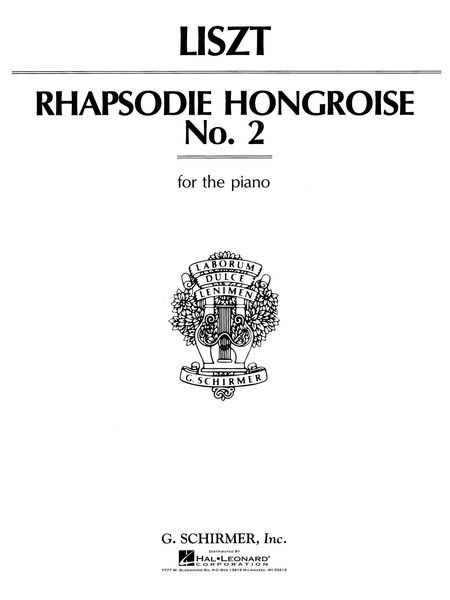 Hungarian Rhapsody No. 2 : For Solo Piano / edited by Bendel.