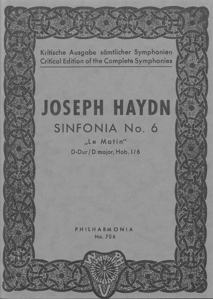 Symphony No. 6 In D Major (le Matin).