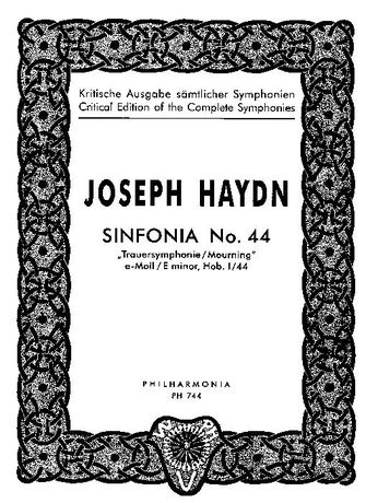 Symphony No. 44 In E Minor, Hob. I/44 (Trauer = Mourning) / Ed. by H. C. Robbins Landon.