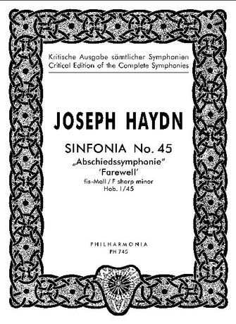 Symphony No. 45 In F Sharp Minor (Farewell) / Ed. by H. C. Robbins Landon.