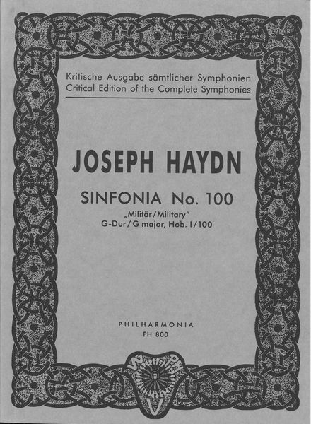 Symphony No. 100 In G Major (Military) / Ed. by H. C. Robbins Landon.