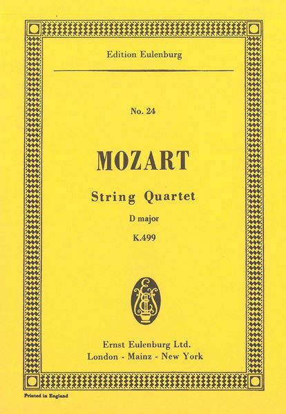 String Quartet In D Major, K. 499.